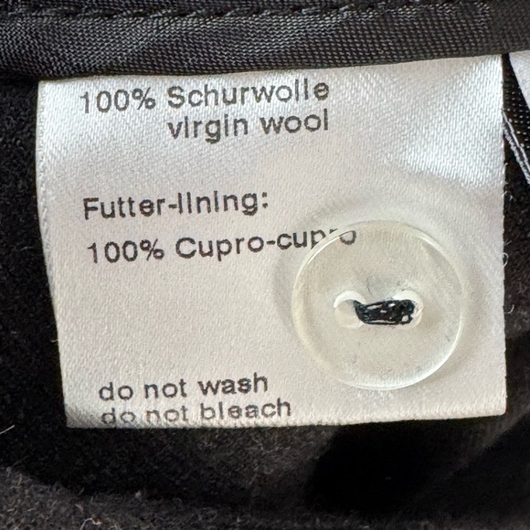 AKRIS Punto Women's Size 12 Wide Fiorina Pant Wool Flanel Slate-Tin 100% Virgin - Picture 3 of 8